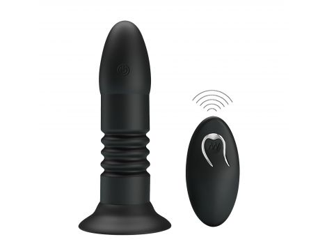 MR PLAY - VIBRATING ANAL PLUG 4 vibrations 4 thrusting Remote Control
