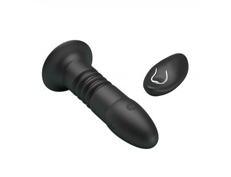 MR PLAY - VIBRATING ANAL PLUG 4 vibrations 4 thrusting Remote Control - 4