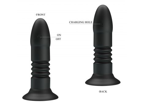 MR PLAY - VIBRATING ANAL PLUG 4 vibrations 4 thrusting Remote Control - 3