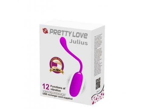 PRETTY LOVE - JULIUS EGG RED PINK 12 function vibrations - 4