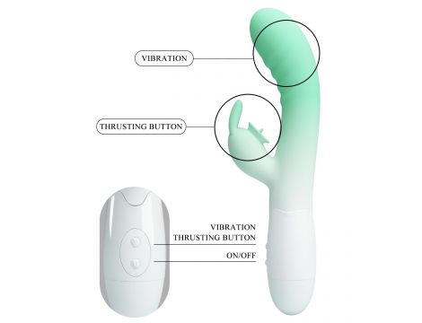 Wibrator króliczek Pretty Love Cerberus silikonowy USB 30 funkcji - 8