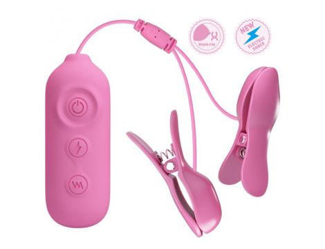 PRETTY LOVE -NIPPLE CLIP, 7 vibration functions 3 electric shock functions - 3