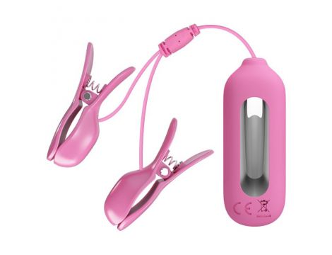 PRETTY LOVE -NIPPLE CLIP, 7 vibration functions 3 electric shock functions