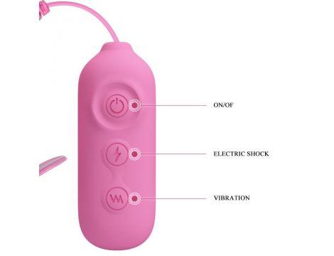 PRETTY LOVE -NIPPLE CLIP, 7 vibration functions 3 electric shock functions - 9