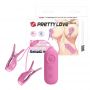 PRETTY LOVE -NIPPLE CLIP, 7 vibration functions 3 electric shock functions - 9
