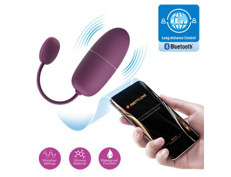 PRETTY LOVE - Nymph, 12 vibration functions Mobile APP Long-distance Control, ABS, 1 AAA battery - 5