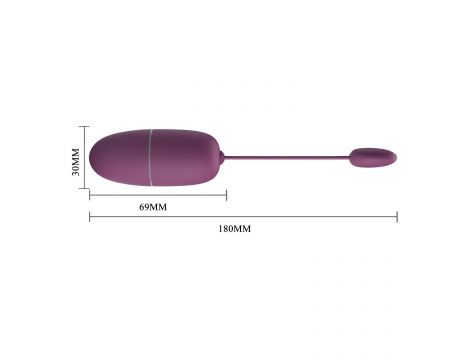 PRETTY LOVE - Nymph, 12 vibration functions Mobile APP Long-distance Control, ABS, 1 AAA battery - 8