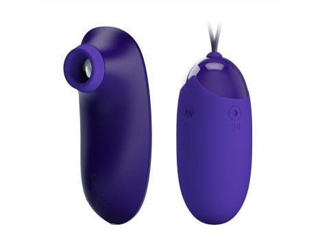 Fioletowe silikonowe jajeczko wibrujące Pretty Love Orthus Youth USB - 3