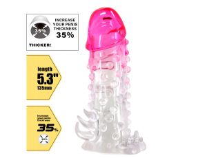 Przedłużka penisa Wilford Pretty Love 13,5 cm wodoodporna z analnym