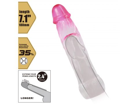 Przedłużacz penisa Pretty Love Neron 18 cm wodoodporny - 6