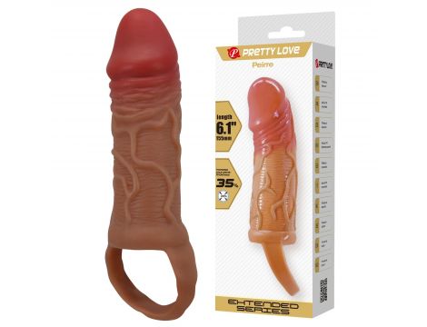 Przedłużka na penisa Pretty Love Peirre 15,5 cm wodoodporna - 2