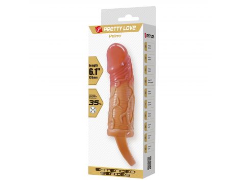 Przedłużka na penisa Pretty Love Peirre 15,5 cm wodoodporna - 4