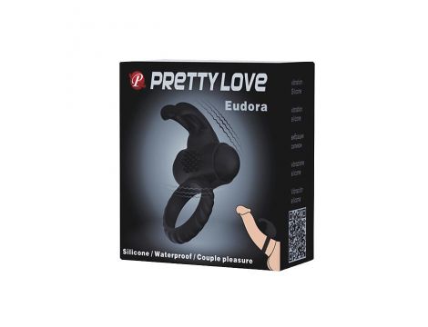 Pierścień wibrujący silikonowy Pretty Love Eudora 5,4 cm - 6