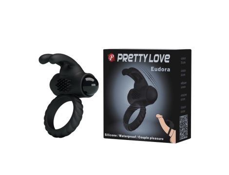 Pierścień wibrujący silikonowy Pretty Love Eudora 5,4 cm - 9