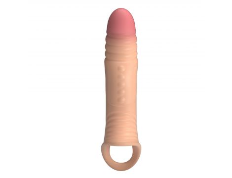 Realistyczna wibrująca nakładka na penisa Pretty Love 22 cm