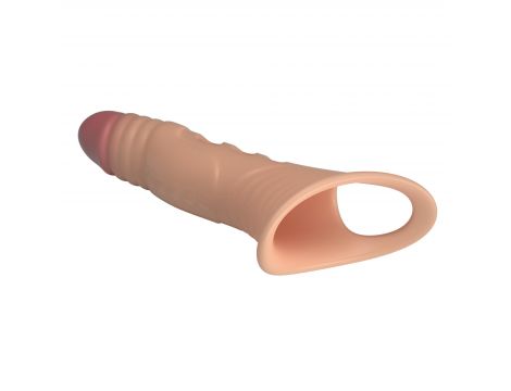 Realistyczna wibrująca nakładka na penisa Pretty Love 22 cm - 3