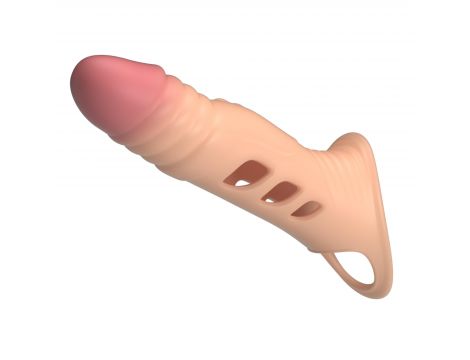 Realistyczna wibrująca nakładka na penisa Pretty Love 22 cm - 4