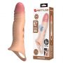 Realistyczna wibrująca nakładka na penisa Pretty Love 22 cm - 3