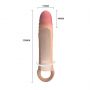 Realistyczna wibrująca nakładka na penisa Pretty Love 22 cm - 9
