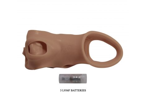 Nakładka na penisa z wibracją Pretty Love 22 cm - 6