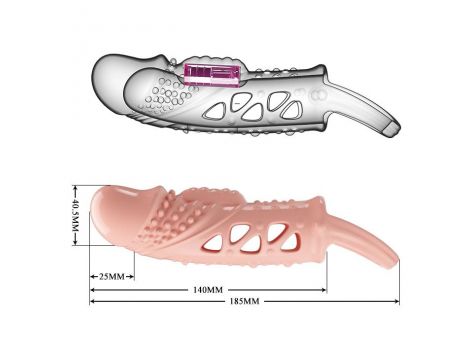 PRETTY LOVE - Cecelia PENIS SLEEVE , Vibration - 4