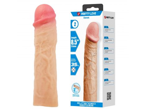 Przedłużka Derek Pretty Love TPR wodoodporna 8.5" - 2