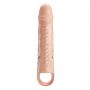 Pretty Love - Rękaw na penisa TPE z 3 zdejmowanymi extenderami 2,5 cm - 2