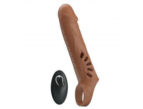 Nakładka na penisa Pretty Love realistyczna 12 wibracji USB - 4