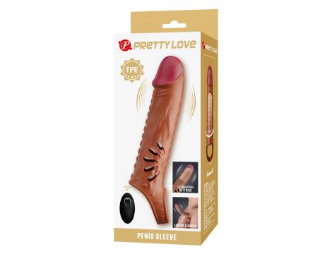 Nakładka na penisa Pretty Love realistyczna 12 wibracji USB - 10