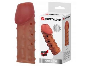 Nakładka przelotowa na penisa Pretty Love TPR wodoodporna