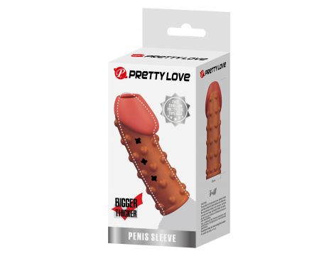 Nakładka przelotowa na penisa Pretty Love TPR wodoodporna - 5