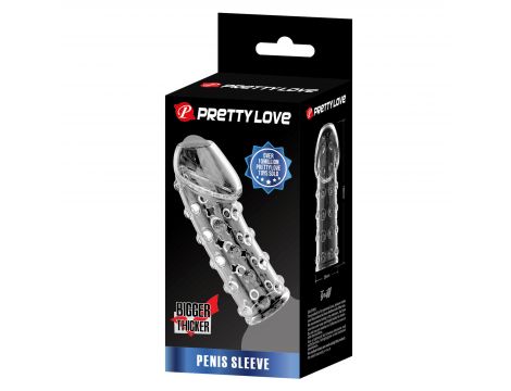 PRETTY LOVE Penis Sleeve, TPR, Waterproof - 7