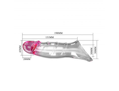 Przedłużka TPE Pretty Love Damell różowa 19,8 cm - 10