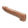 Przedłużka na penisa Pretty Love z wymiennymi wkładkami ciemnobrązowa 26 cm - 2