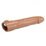 Przedłużka na penisa Pretty Love z wymiennymi wkładkami ciemnobrązowa 26 cm - 10