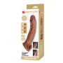 Przedłużka na penisa Pretty Love z wymiennymi wkładkami ciemnobrązowa 26 cm - 8