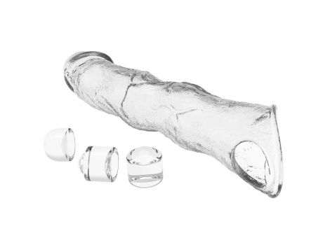 Przedłużka na penisa Pretty Love z modułami transparentna 28 cm - 6