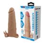 Wibrująca przedłużka na penisa Pretty Love 17 cm naturalna - 4