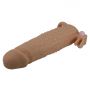 Wibrująca przedłużka na penisa Pretty Love 17 cm naturalna - 6