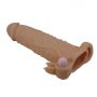 Wibrująca przedłużka na penisa Pretty Love 17 cm naturalna - 2