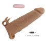 Wibrująca przedłużka na penisa Pretty Love 17 cm naturalna - 5