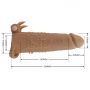 Wibrująca przedłużka na penisa Pretty Love 17 cm naturalna - 8