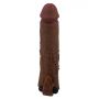 Przedłużka wibrująca na penisa Pretty Love brązowa 17 cm - 4