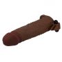 Przedłużka wibrująca na penisa Pretty Love brązowa 17 cm - 6