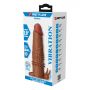 Przedłużka wibrująca na penisa Pretty Love brązowa 17 cm - 7