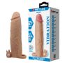 Przedłużka na penisa Pretty Love Xerxes wibrująca cielista 22 cm - 2