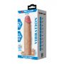 Przedłużka na penisa Pretty Love Xerxes wibrująca cielista 22 cm - 7