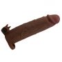 Wibrująca przedłużka na penisa Pretty Love Xerxes 22 cm ciemnobrązowa - 5
