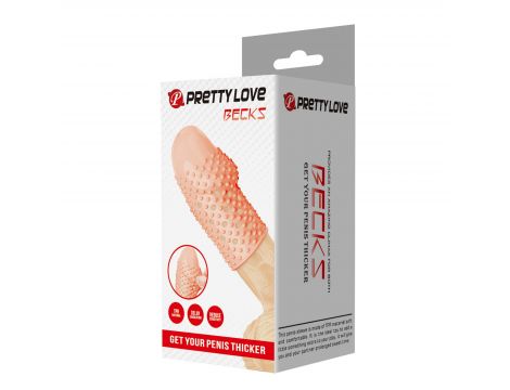 Przedłużka elastyczna na penisa Pretty Love Becks cielesna - 8