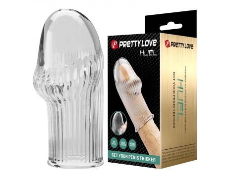 Przedłużka na penisa Pretty Love Huel transparentna - 2